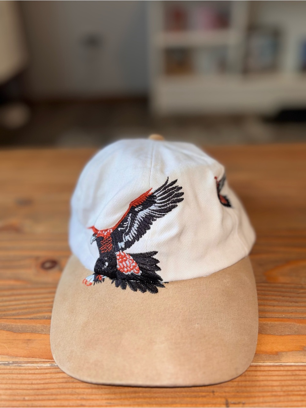 Vintage Taronga Zoo Sydney Australia Eagle Bird Embroidered Strapback Hat Cap